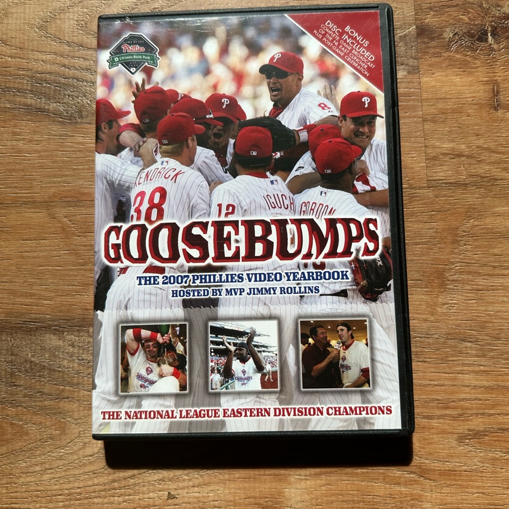 ⚾️ Philadelphia Phillies 2007 Goosebumps Video Yearbook DVD Jimmy Rollins MLB 🧢